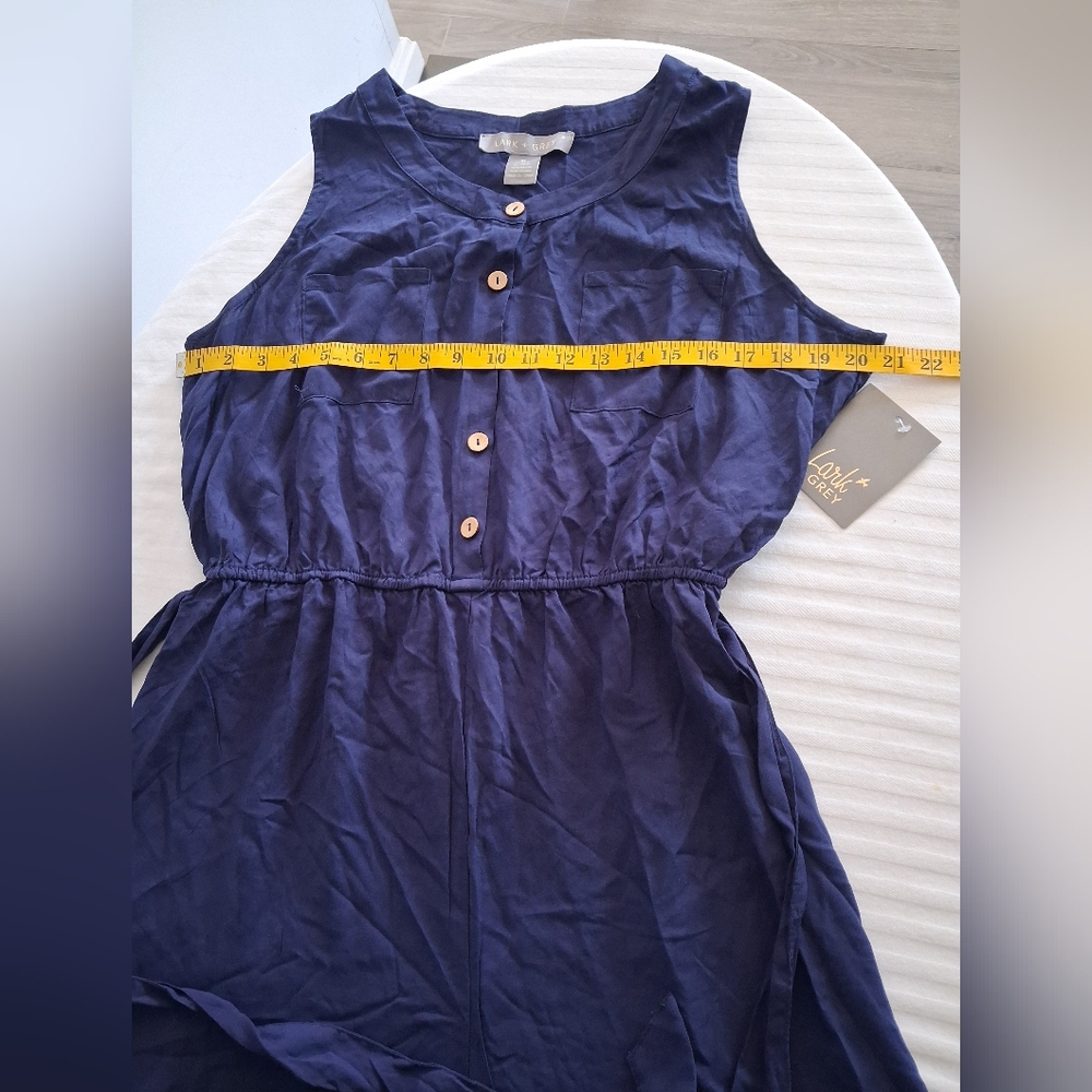 Navy Sleeveless Jumpsuit Size XL - Picture 6 of 10
